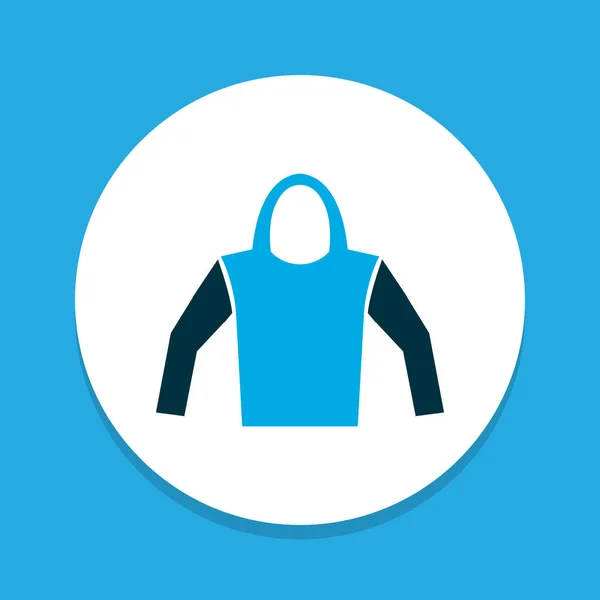 Hoodie pictogram gekleurde symbool. Premium kwaliteit geïsoleerd sweatshirt element in trendy stijl. — Stockvector