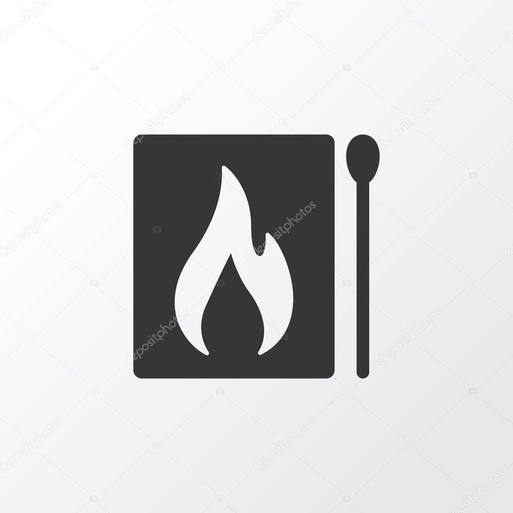 Matches icon symbol. Premium quality isolated matchbox element in trendy style.