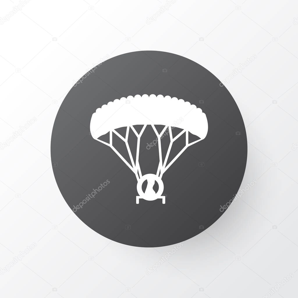Paraplane icon symbol. Premium quality isolated skydiving element in trendy style.