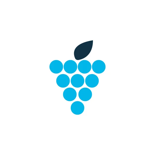 Druiven pictogram gekleurd symbool. Premium kwaliteit geïsoleerd boselement in trendy stijl. — Stockvector