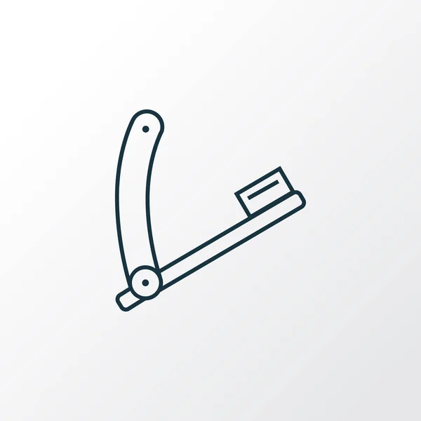 Razor blade icon line symbol. Premium quality isolated straight sharp element in trendy style. — Stock Vector