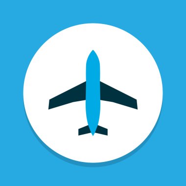 Uçak simgesi renkli sembol. Premium kalite izole uçak öğe trendy tarzı.