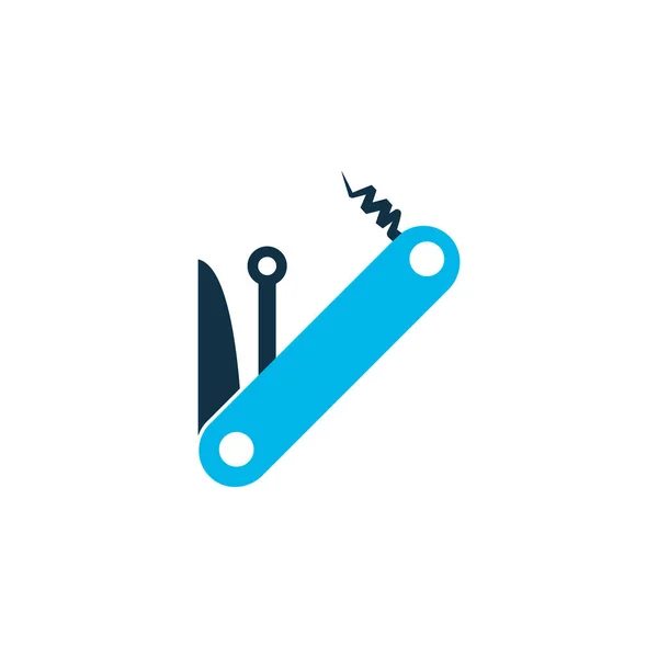 Ícone multiferramenta símbolo colorido. Elemento penknife isolado de qualidade premium em estilo moderno . —  Vetores de Stock