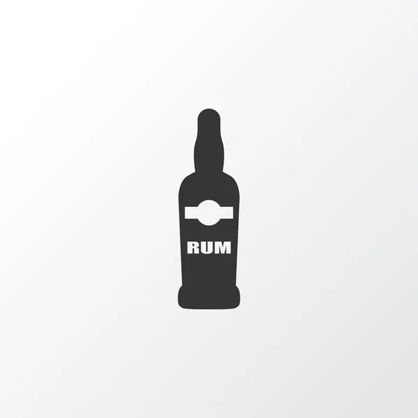Rum ikon symbol. Premium kvalitet isolerade vodka element i trendig stil. — Stock vektor