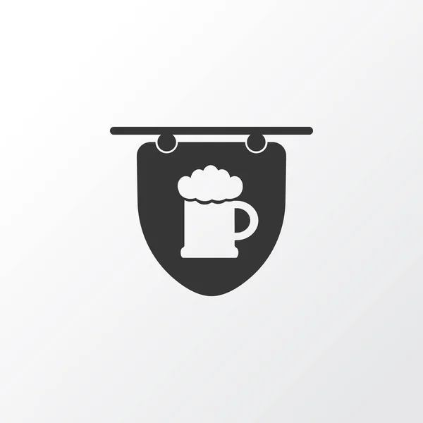 Symbole d'icône de bannière suspendue. Élément de taverne isolée de qualité supérieure dans un style branché . — Image vectorielle