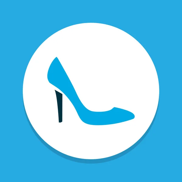 Stiletto pictogram gekleurde symbool. Premiumkwaliteit geïsoleerd hakken element in trendy stijl. — Stockvector