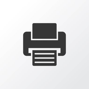 Yazıcı simgesi simgesi. Premium kalite izole Faks öğesi trendy tarzı.