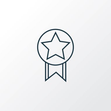 Kalite simgesi satır sembolü. Premium kalite izole garanti öğe trendy tarzı.