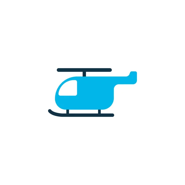 Helikopter ikon színű szimbólum. Prémium minőségű elszigetelt chopper elem divatos stílusban. — Stock Vector