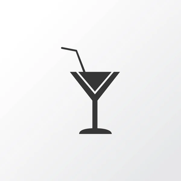 Koktél ikon szimbólum. Prémium minőségű elszigetelt martini elem divatos stílusban. — Stock Vector