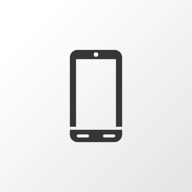 Telefon simgesi simgesi. Premium kalite izole smartphone öğe trendy tarzı.