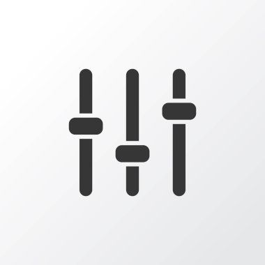 Ayarı simgesi simgesi. Premium kalite izole ekolayzer öğe trendy tarzı.