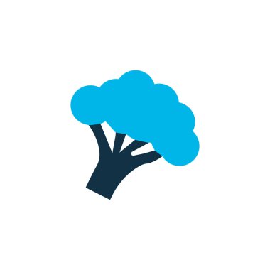 Beslenme simgesi renkli sembol. Premium kalite izole brokoli öğe trendy tarzı.