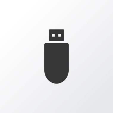 Flash sürücü simgesi simgesi. Premium kalite izole usb sürücü öğesi trendy tarzı.