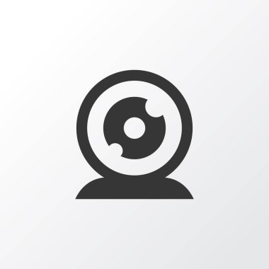 Web kamera simgesi simgesi. Premium kalite izole webcam öğe trendy tarzı.