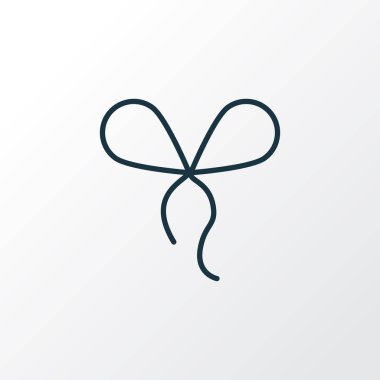 İlmek simgesi satır sembolü. Premium kalite izole dekorasyon öğesi trendy tarzı.