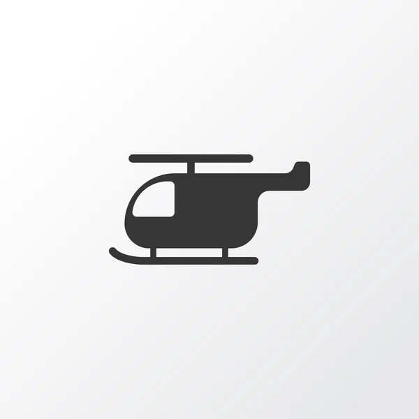 ヘリコプターのアイコン記号。トレンディーなスタイルのプレミアム品質隔離されたチョッパー要素. — ストックベクタ