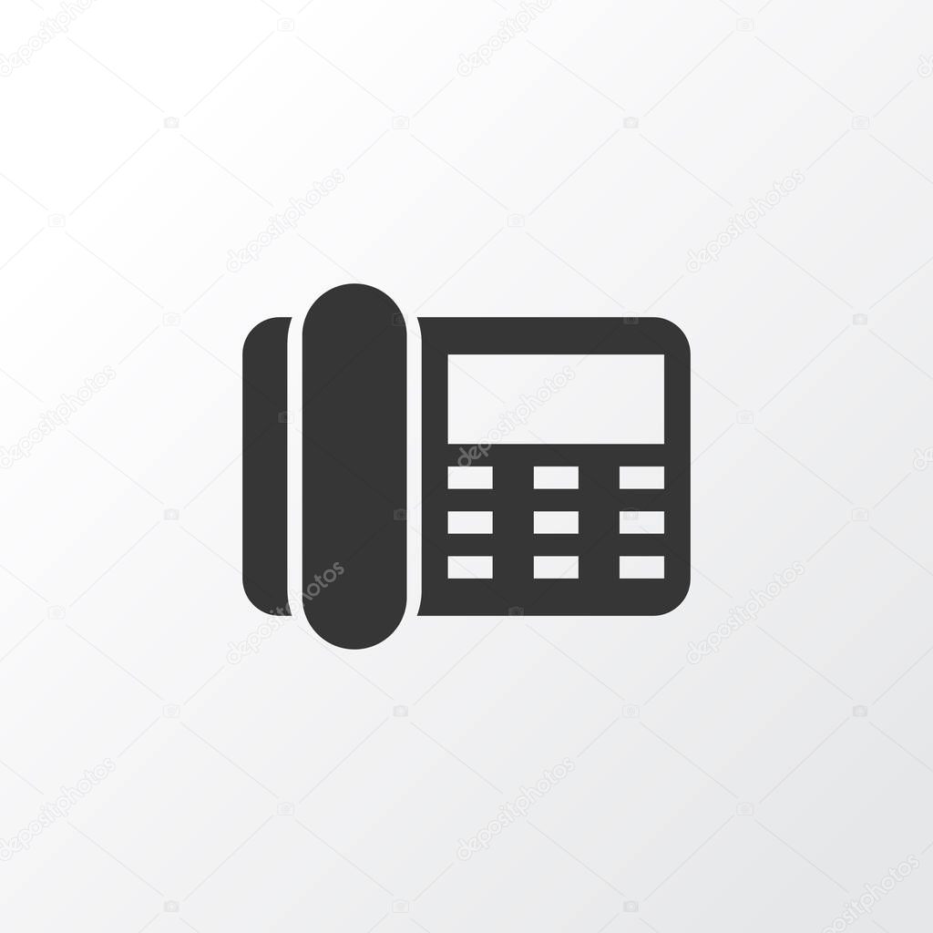 Telephone icon symbol. Premium quality isolated phone element in trendy style.