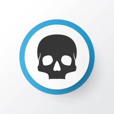 Kafatası simgesi simgesi. Üstün kaliteli moda stil iskelet öğesinde izole.