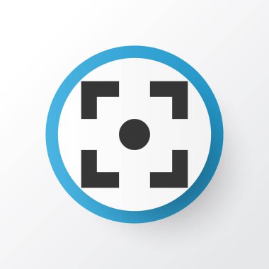 Merkezi odak simgesi simgesi. Premium kalite izole yakalama öğe trendy tarzı.