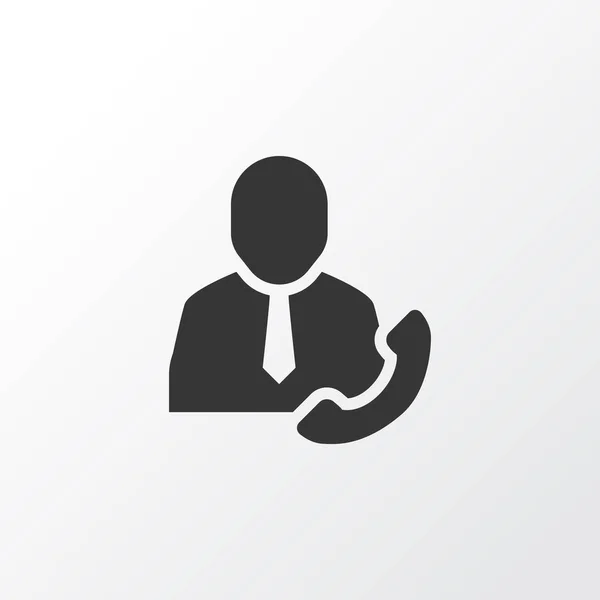 Call employee icon symbol. Premium quality isolated communication element in trendy style. — Stock Photo, Image