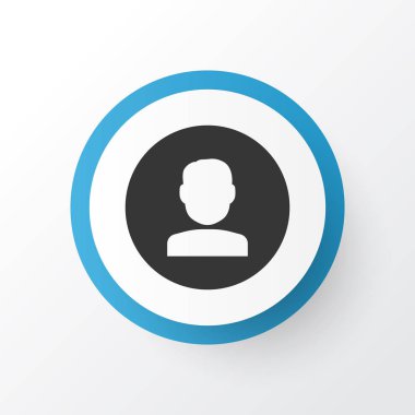 Profil simgesi simgesi. Premium kalite izole resim öğesi trendy tarzı.