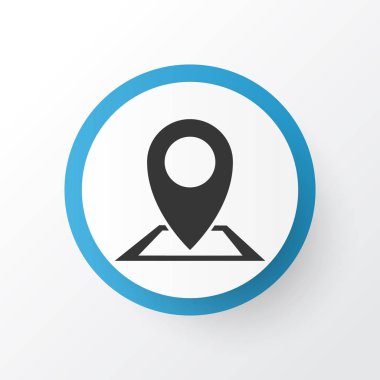 PIN simgesi simgesi. Premium kalite izole location öğe trendy tarzı.