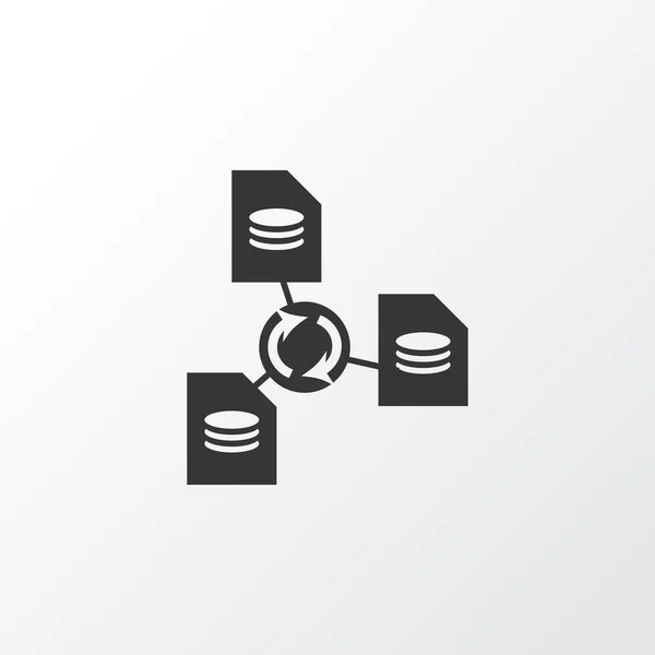 Símbolo de icono para compartir archivos. Elemento de red aislado de calidad premium en estilo moderno . — Foto de Stock