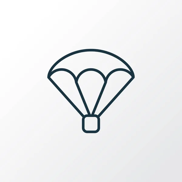 Parachute pictogram lijn symbool. Premiumkwaliteit geïsoleerd skydive element in trendy stijl. — Stockfoto