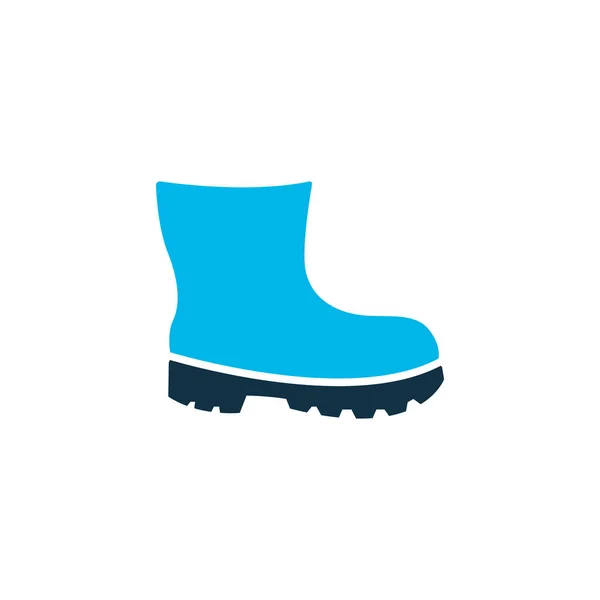 足の保護アイコンの色のシンボル。トレンディーなスタイルのプレミアム品質隔離ブーツ要素. — ストック写真