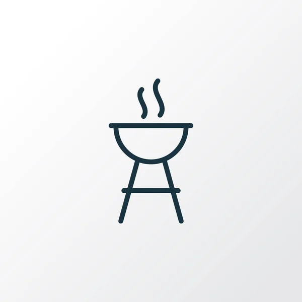 Barbecue pictogram lijn symbool. Premium kwaliteit geïsoleerde BBQ-element in de trendy stijl. — Stockvector