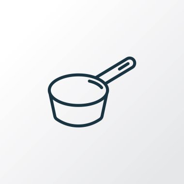 Sos ikonu çizgisi sembolü. Moda tarzında birinci kalite izole esrar ögesi.