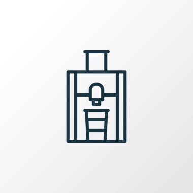 Meyve sıkacağı simgesi satır sembolü. Premium kalite izole kap öğe trendy tarzı.