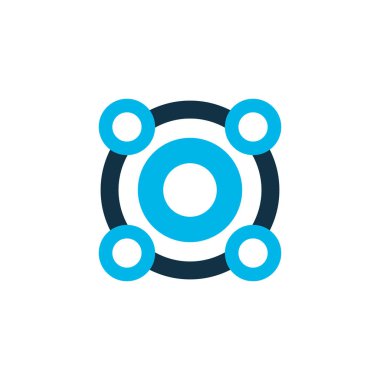 Hoparlör simgesi renkli sembol. Premium kalite izole hoparlör öğe trendy tarzı.