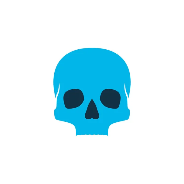 Skull icon colored symbol. Premium quality isolated cranium element in trendy style. — Stock Photo, Image