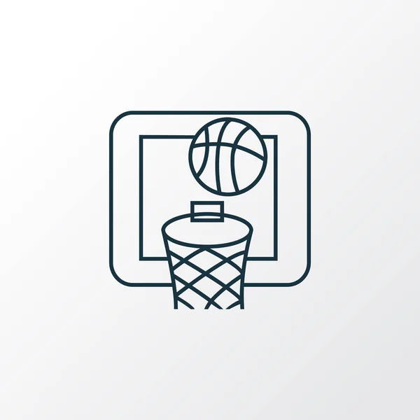 Basketball icon line symbol. Premium quality isolated sport element in trendy style.