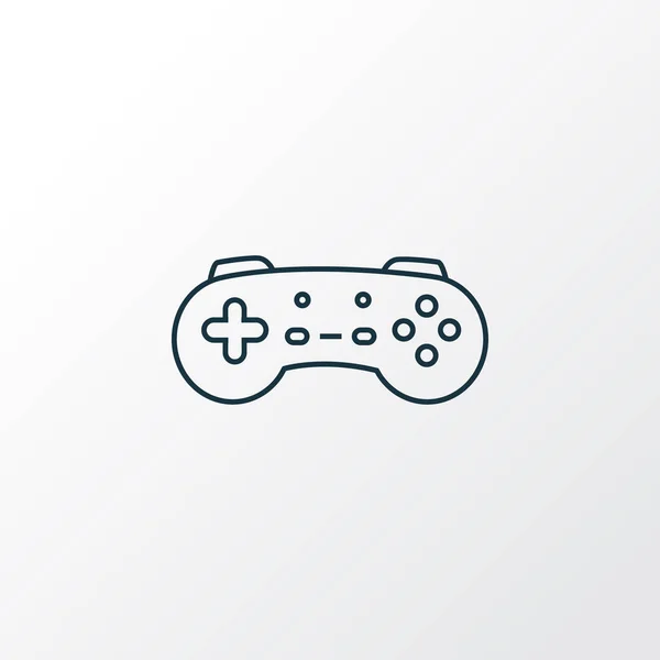 Console de jeu icône ligne symbole. Élément de joystick isolé de qualité Premium dans un style tendance . — Photo