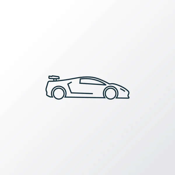 Símbolo de línea icono coche deportivo. Elemento de automóvil aislado de calidad premium en estilo moderno . — Vector de stock