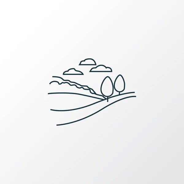 Snowboard ikona liniový symbol. Prémiové kvality izolované krajinný prvek v trendy stylu. — Stockový vektor