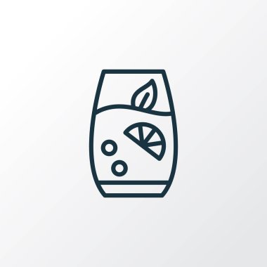 Limonata simgesi satır sembolü. Premium kalite izole meyve suyu öğe trendy tarzı.