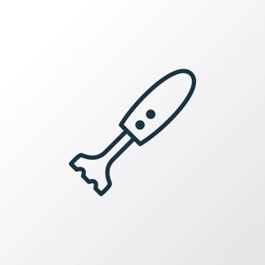 El çırpma simgesi çizgisi sembolü. Kaliteli kalite izole edilmiş moda biçimi ögesi.