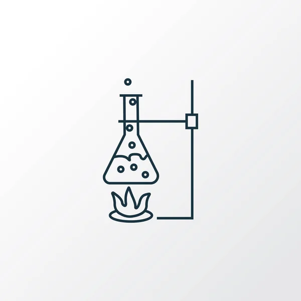 Chemii ikonę symbolu liniowego. Elementu izolowane laboratorium jakości premium w modnym stylu. — Wektor stockowy