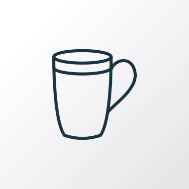 Kupa simgesi satır sembolü. Premium kalite izole Kupası öğe trendy tarzı.