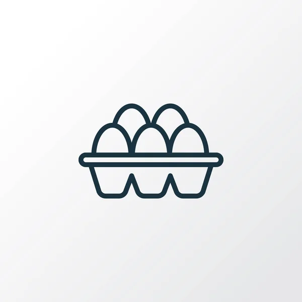 Eggs icon line symbol. Premium quality isolated easter element in trendy style. — Stock Vector