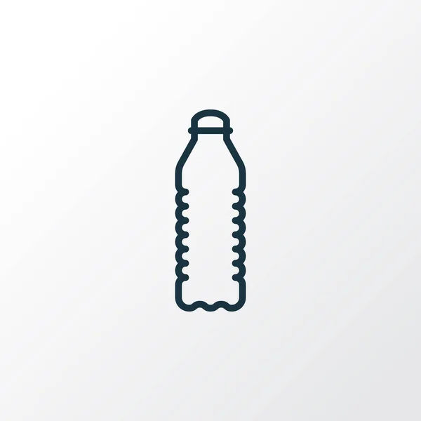 Simbolo linea icona bottiglia d'acqua. Elemento di soda isolato di qualità premium in stile trendy. — Vettoriale Stock