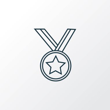 Madalya simgesi satır sembolü. Premium kalite izole Ödülü öğe trendy tarzı.