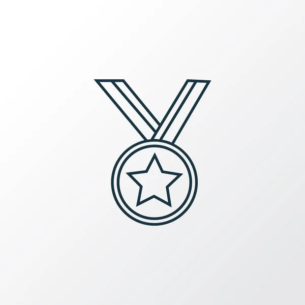 Simbolo linea icona medaglia. Premium qualità isolato elemento premio in stile trendy . — Vettoriale Stock