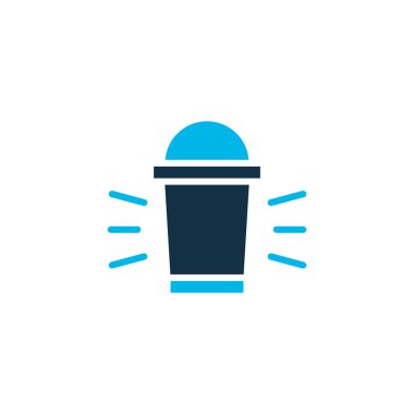 Fener simgesi renkli sembol. Kaliteli kalite izole ışık ögesi modada.