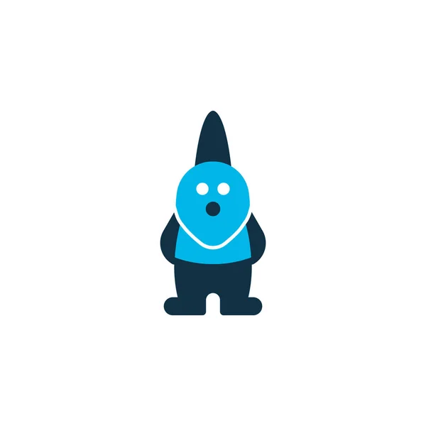 Gnome Symbol farbiges Symbol. Premium-Qualität isoliertes Element im trendigen Stil. — Stockvektor