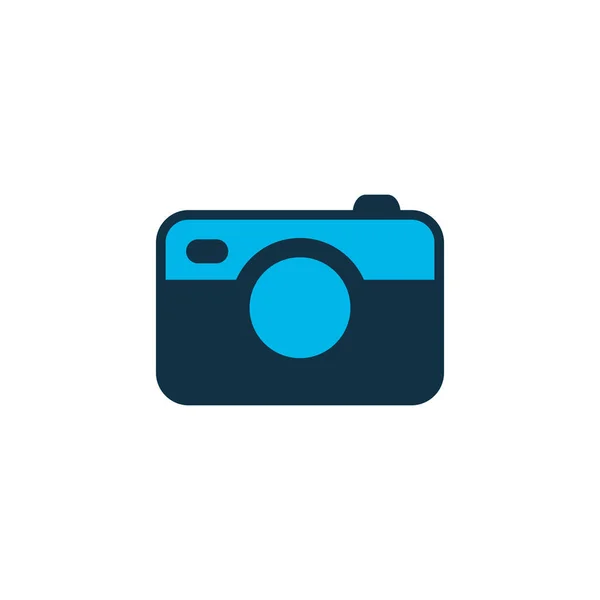 Icona della fotocamera simbolo colorato. Elemento fotografico isolato di qualità premium in stile trendy . — Vettoriale Stock